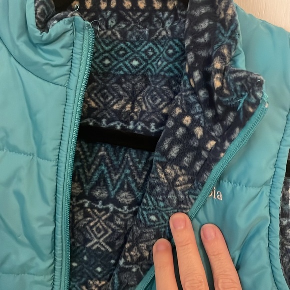 Columbia Puffer Vest Turquoise Small - Picture 5 of 6